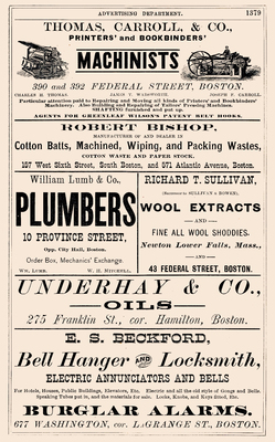 Full Page Letterpress Adverts